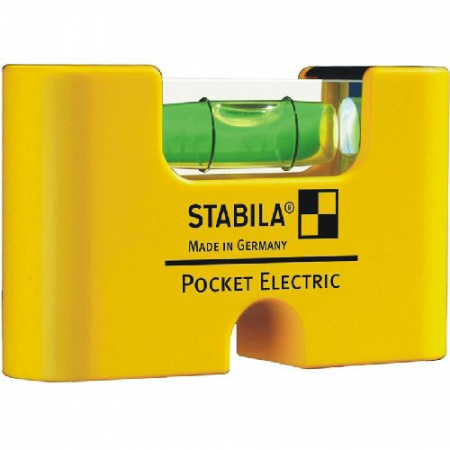 Уровень Pocket Elektric  (1гориз точн 1мм м)  с чехлом на пояс на блистере